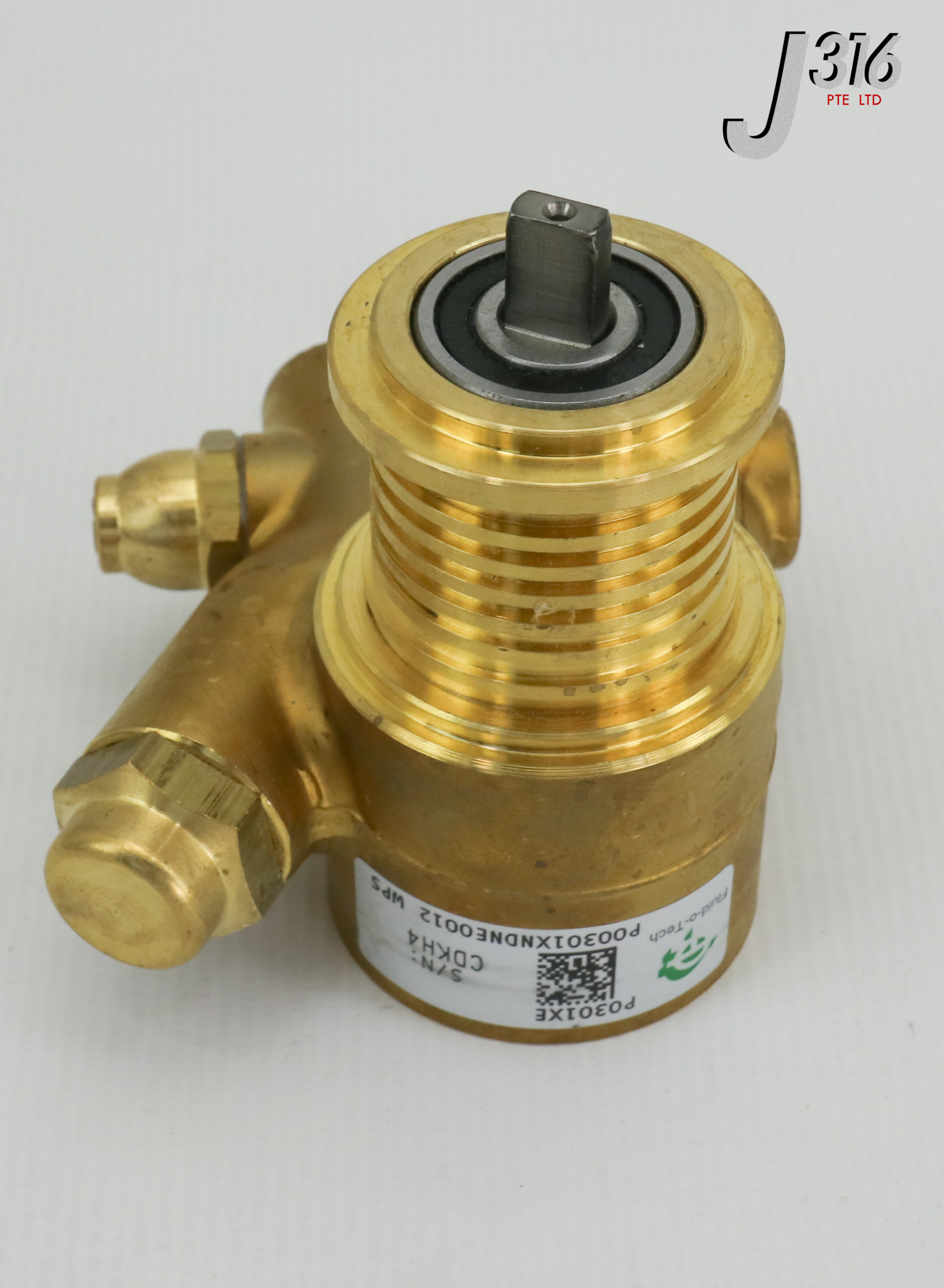 24447 FLUID-O-TECH BRASS ROTARY VANE PUMP, P0301XE (NEW